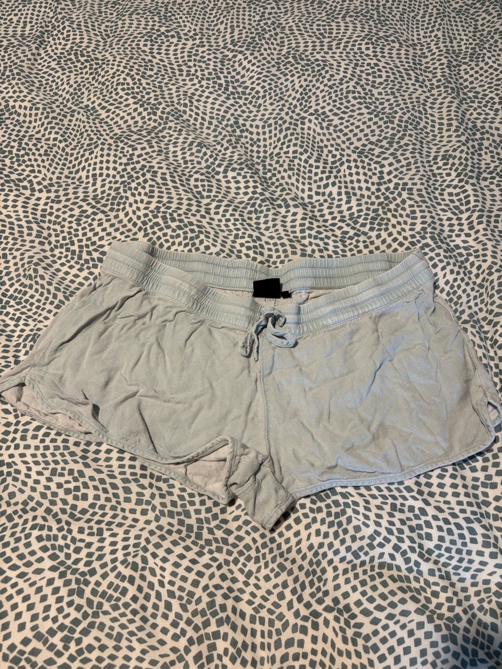 Light blue Lounge Shorts with Drawstring